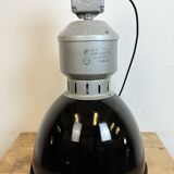 Industrial Black Enamel Factory Lamp from Elektrosvit, 1960s
