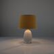Pineapple Porcelain Table Lamp with Iridescent Glaze and Gold by Capodimont