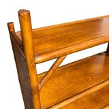 Four-tier rattan shelf