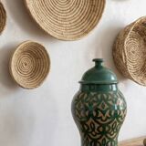 Sculpted terracotta pot