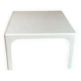 Table basse space age Flair pour Prisunic 1970 blanc