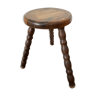 Tabouret tripode en bois