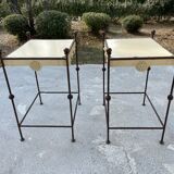 Pair of Provencal style bedside table