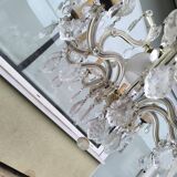 10-branch glass tassel chandelier