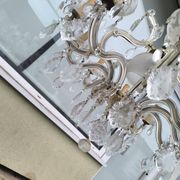 10-branch glass tassel chandelier
