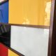 Closed bookcase in Bauhaus colors by D.Rozaffy Edition Meuble Oscar, design 1960