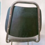 Seventies leatherette cantilever chair