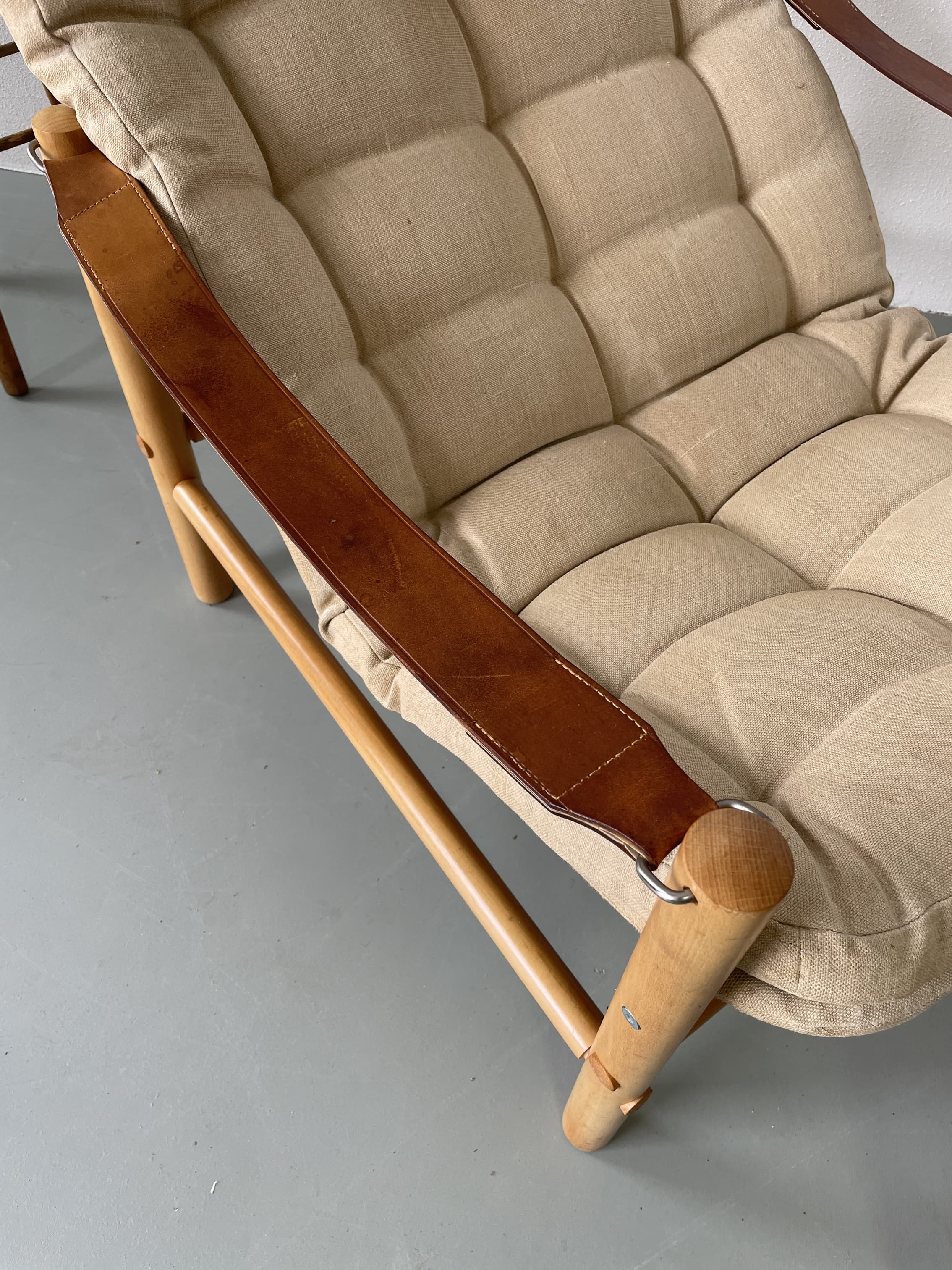 Safari chair & ottoman by Bror Boije for Dux