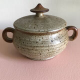 Stoneware sugar bowl