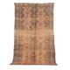 Peach Vintage Moroccan Rug 142 x 248 cm, Berber Wool Rug Handmade, Boho Rug