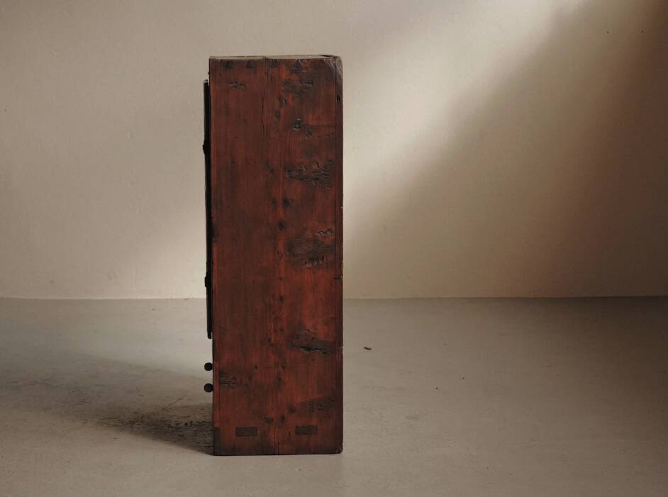 Mountain furniture in pine and larch, Folk art, Savoie, 19th century