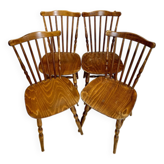 Set of 4 Baumann Florida Tacoma Bistro Chairs 1960