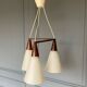 Suspension boomerang scandinave teck opaline 1960 Louis Kalff