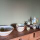 Castelli earthenware service, hand-painted and signed