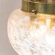 Vintage brass and blown glass pendant lamp – 1960s design chandelier