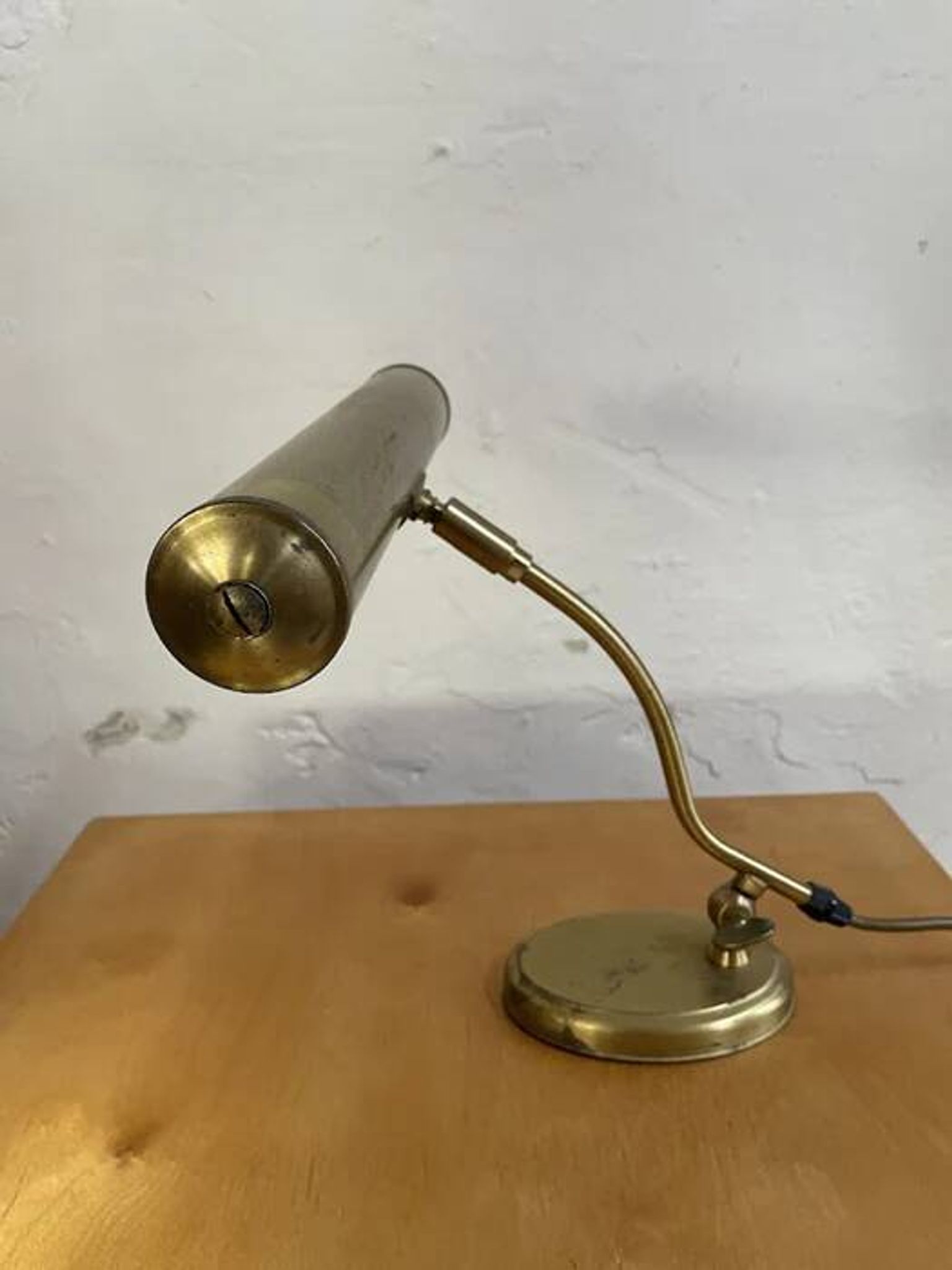 Pfäffle brass table lamp, mid-century modern design, Germany, 1960s