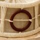Lampshade, pendant light, 70s in wool and linen