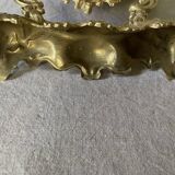 Psyche mirror in gilded bronze 34 X 31cm