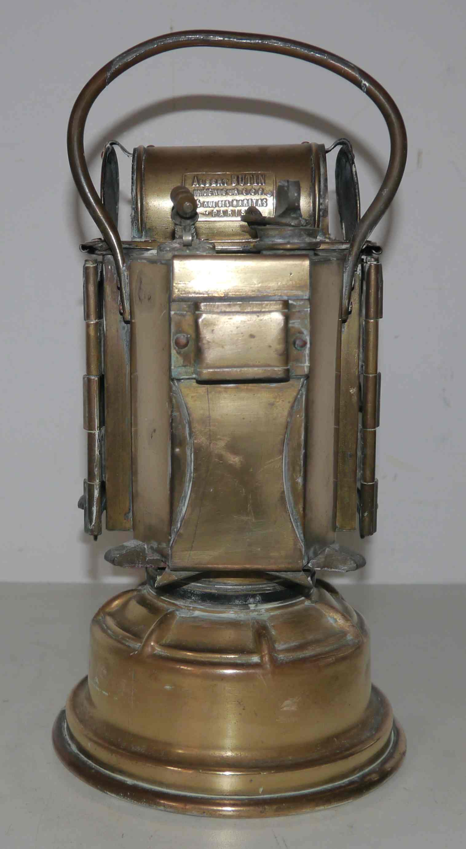 Lampe de cheminot ancienne « Albert Butin  »
