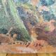 Painting under wood