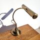Banker desk lamp brass piano