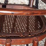 Chaise bistrot japy bois courbé & cannage ancienne