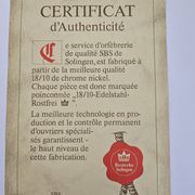 Ménagère de Luxe SBS Solingen- Modèle 4900 Munchen- 70 pièces- Or 23/24 car