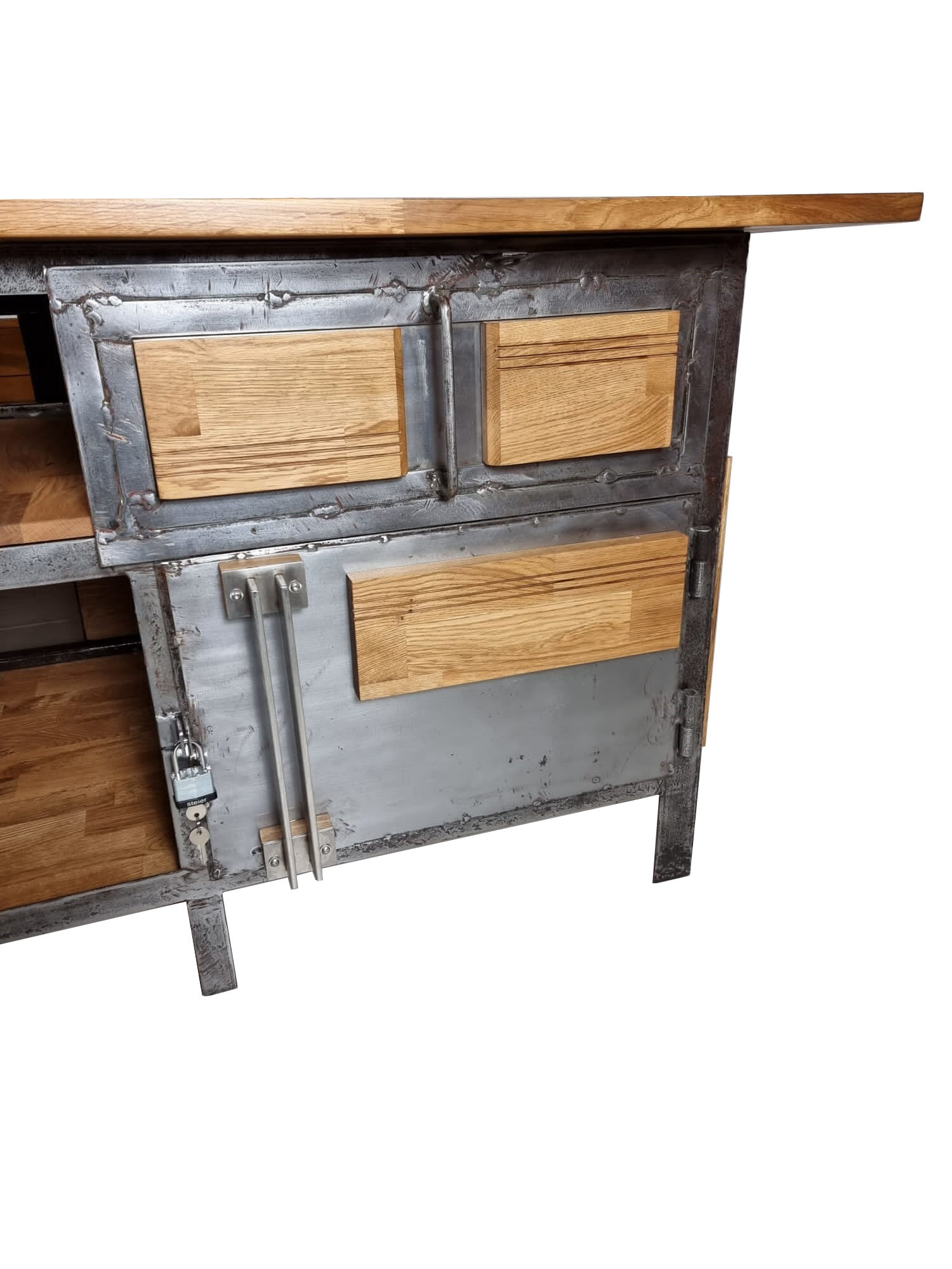 Industrial kitchen island, 1970s