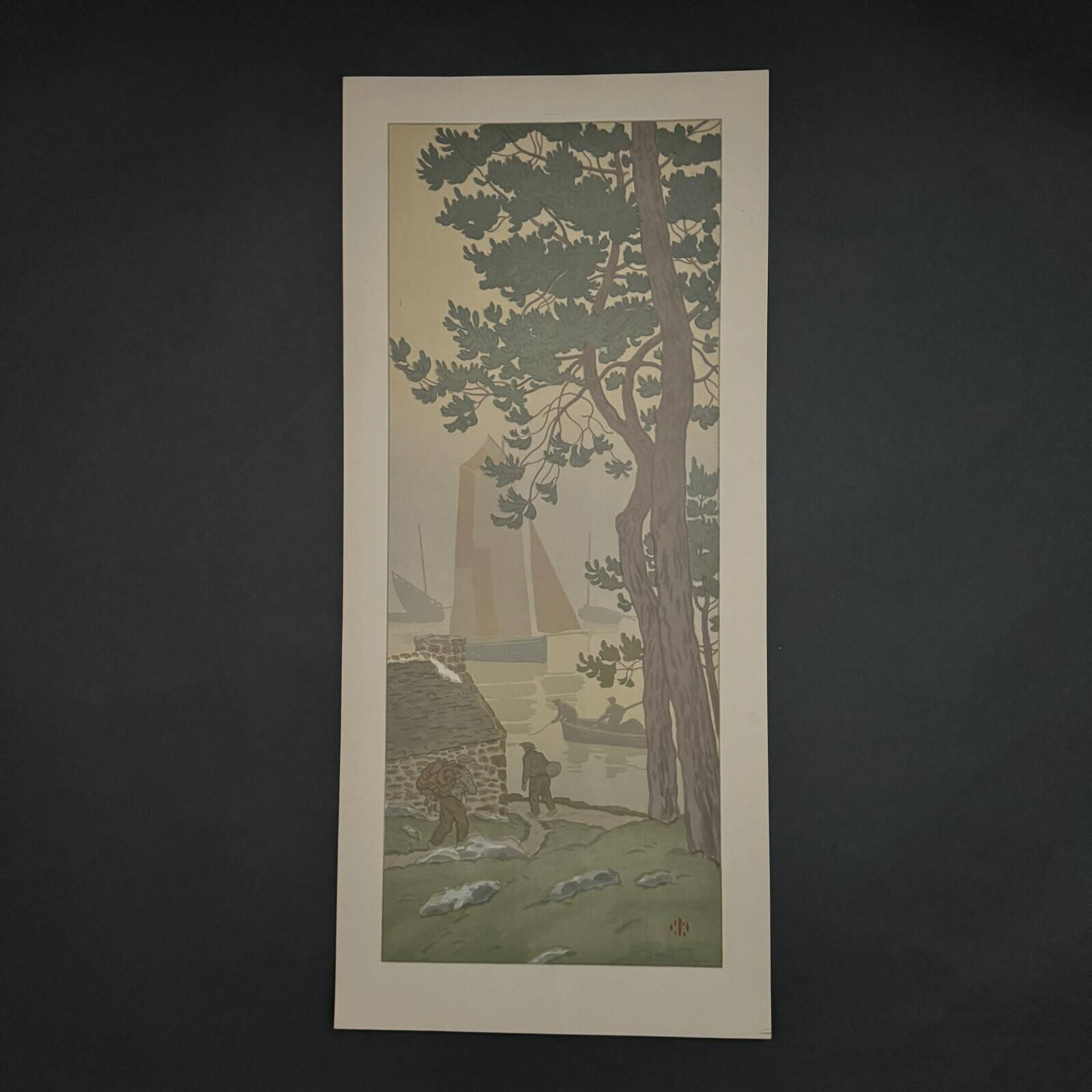 Lithograph by Henri Rivière The Enchantment of the Hours - The Mist