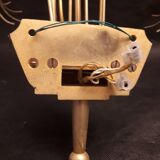 Pair sconces metal dore décor stars Lunel vintage 1950