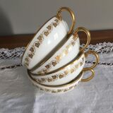 Antique Limoges porcelain tea cups