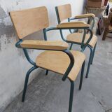 Paire de fauteuils de maître d'école