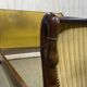 Early 19th century Empire mahogany bed with swan neck finials and claw feet