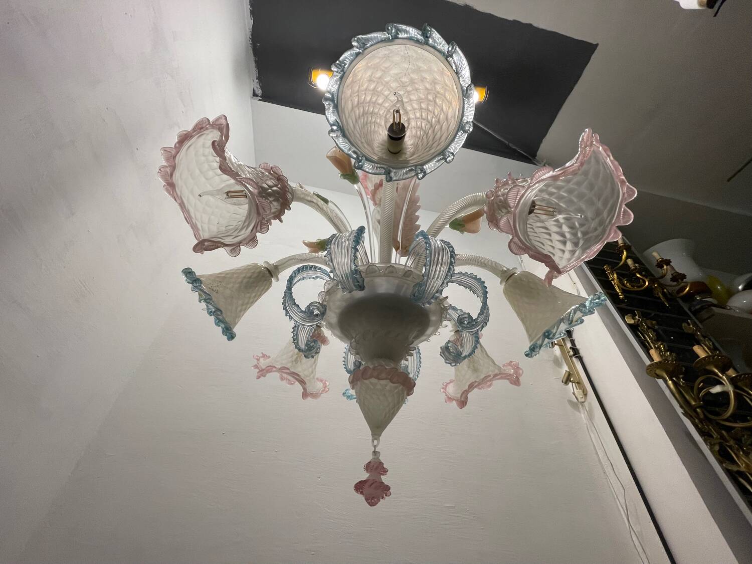 Large Venetian Murano Glass Chandelier 1960’s