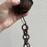 Vintage rattan ceiling light