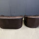 Vintage leather sofa set, 1970s