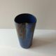 Ceramic vase with blue cover Signed Jean CACHELEUX (Puisaye)