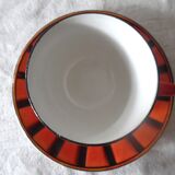 Cup and saucer sarreguemine