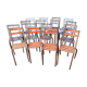 14 metal bistro chairs