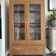 Parisian display cabinet in solid oak