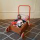 Market toys vintage tray cart wood and orange