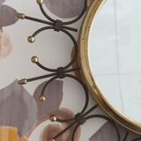 Vintage old sun mirror 43cm