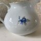 Coffee service in white porcelain pattern pink blue art deco