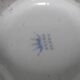 Large light grey speckled earthenware bowl with floral decoration – 1960s–1970s