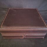 Art Deco crystal ashtray, in its presentation box, mint condition