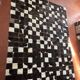 Tapis patchwork en véritable peau de vache 170 × 240 cm