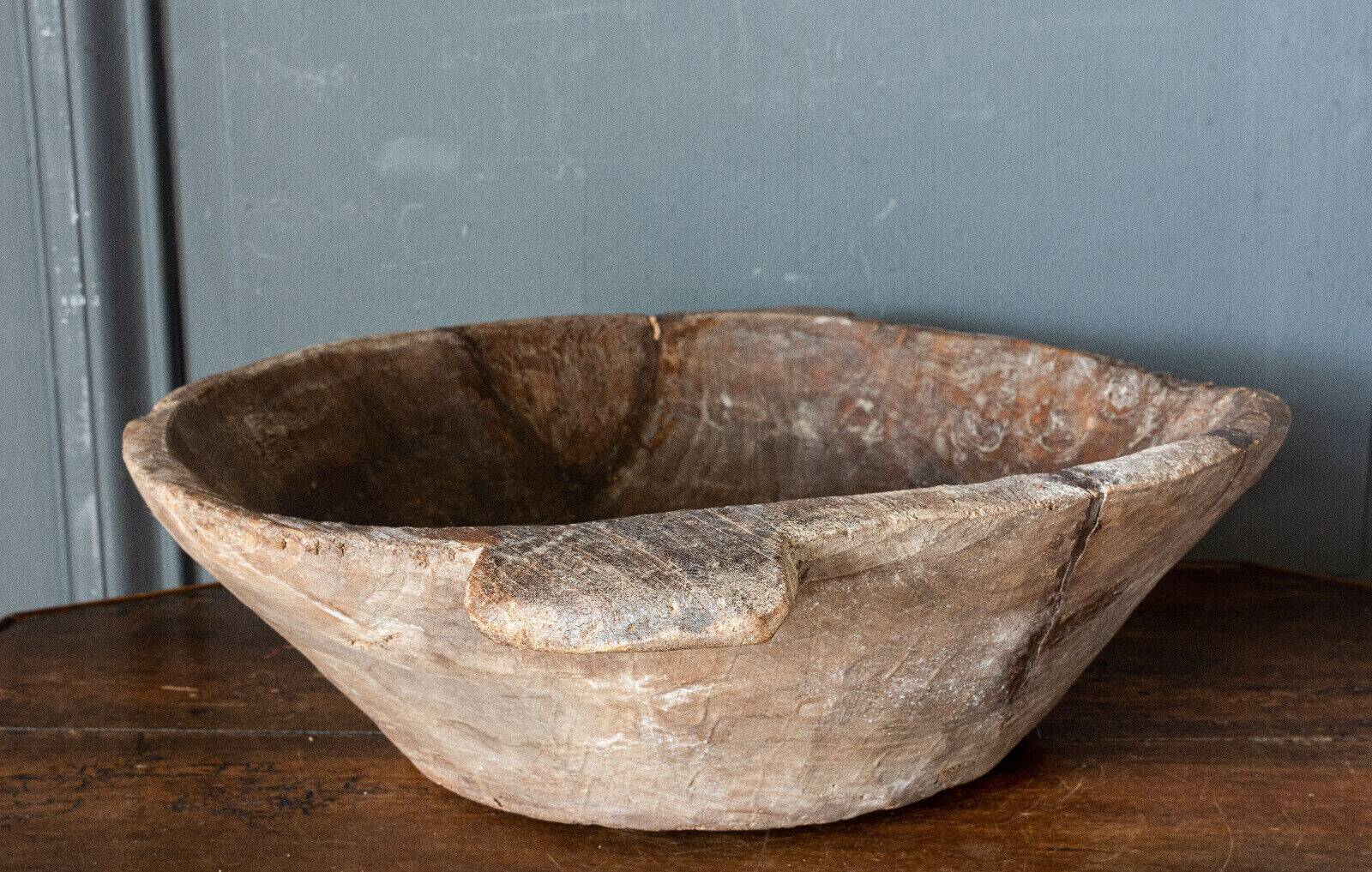 Monoxyl cup in carved wood 20th century popular art