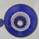 Pair of blue vases crystallism of Lorraine, Saint-Louis- tommy collection