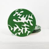 Large plate - CInéraria green