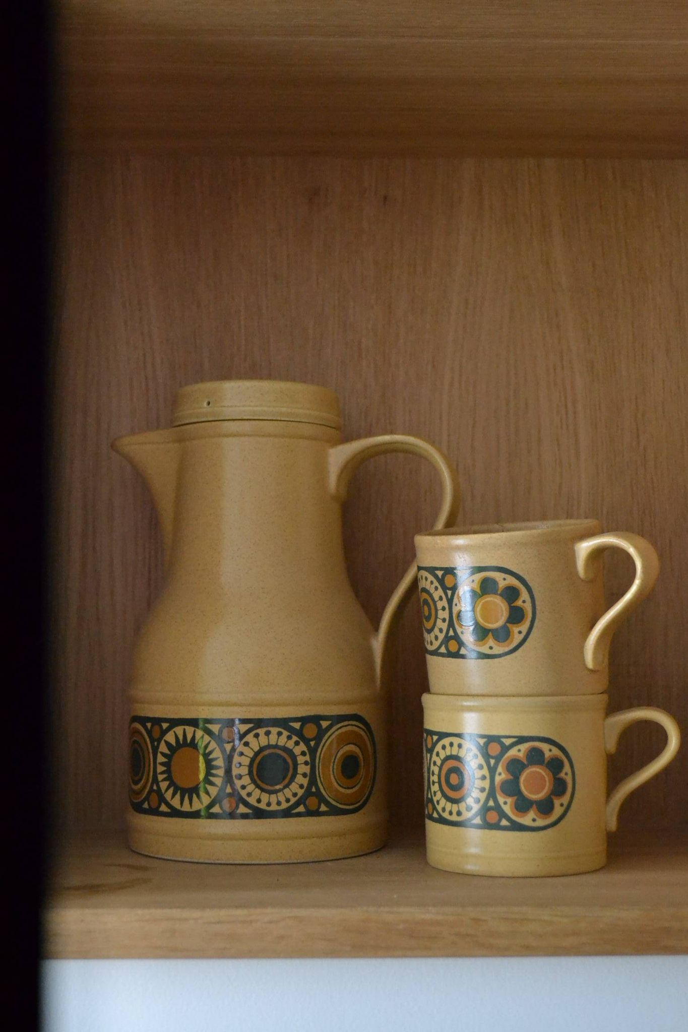 Kiln craft coffee service, tarpaulin pattern